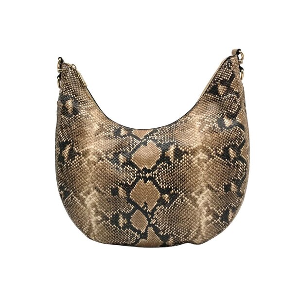 I.N.C. International Concepts Camel Snake Embossed Crossbody Bag - Picture 1 of 10